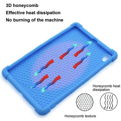 For Samsung Galaxy Tab A9+ Shockproof Silicone Tablet Protective Case With Holder(Black) by buy2fix