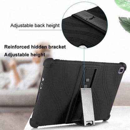 For Samsung Galaxy Tab A9+ Shockproof Silicone Tablet Protective Case With Holder(Blue) by buy2fix