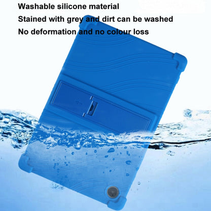 For Samsung Galaxy Tab A9+ Shockproof Silicone Tablet Protective Case With Holder(Rainbow Color) by buy2fix