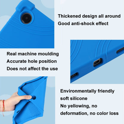 For Samsung Galaxy Tab A9+ Shockproof Silicone Tablet Protective Case With Holder(Rainbow Color) by buy2fix