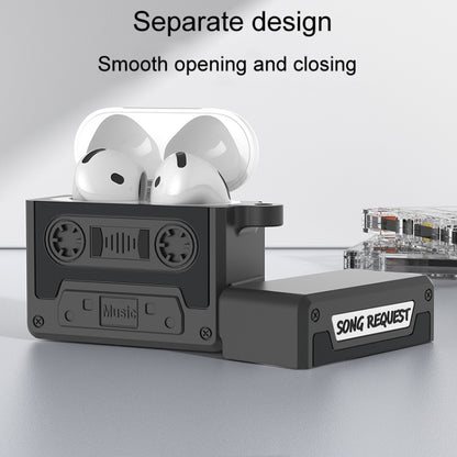 For AirPods 4 Retro Silicone Tape Shape Earphone Protective Case(Blue) - For AirPods 4 by buy2fix | Online Shopping UK | buy2fix