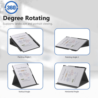 For reMarkable Paper Pro 2024 11.8 inch Rotating Dormant Case(Black) - Others by buy2fix | Online Shopping UK | buy2fix