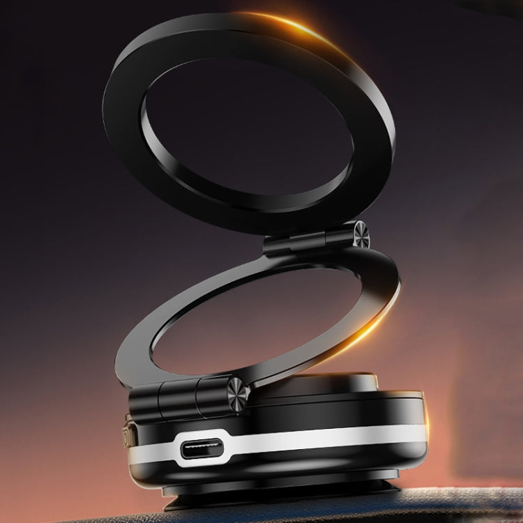 AIMITE C2 Car Vacuum Suction Cup Magnetic Three Axis Linkage Rotatable Cell Phone Holder(Black) by AIMITE