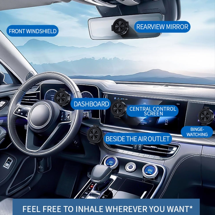 AIMITE C2 Car Vacuum Suction Cup Magnetic Three Axis Linkage Rotatable Cell Phone Holder(Black) by AIMITE