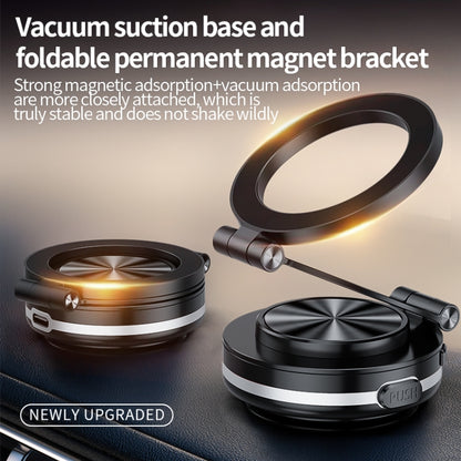 AIMITE C2 Car Vacuum Suction Cup Magnetic Three Axis Linkage Rotatable Cell Phone Holder(Black) by AIMITE