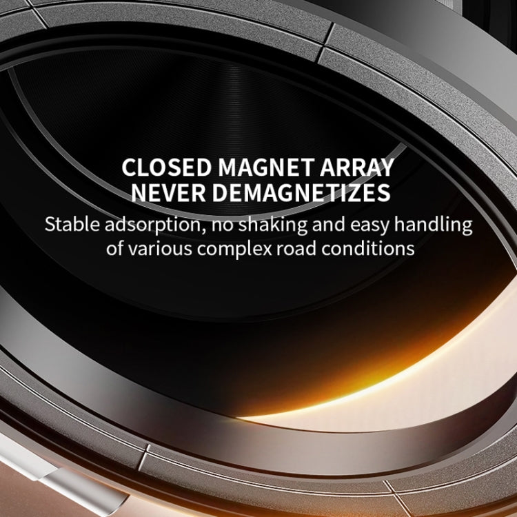 AIMITE C2 Car Vacuum Suction Cup Magnetic Three Axis Linkage Rotatable Cell Phone Holder(Black) by AIMITE