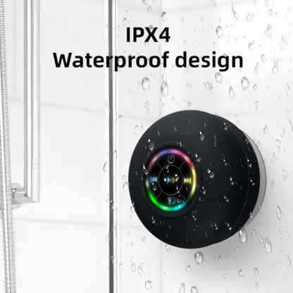 BT-07 Portable Large Suction Cup Waterproof Bathroom Bluetooth Speaker(Black) - Waterproof Speaker by buy2fix | Online Shopping UK | buy2fix
