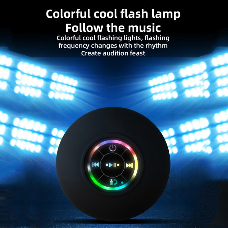 BT-07 Portable Large Suction Cup Waterproof Bathroom Bluetooth Speaker(Black) - Waterproof Speaker by buy2fix | Online Shopping UK | buy2fix