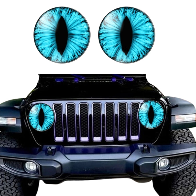 1pair Beast Eyes Headlight Decorative Stickers Off-Road Vehicle Front Lights Stereo Decals, Style: 2 by buy2fix