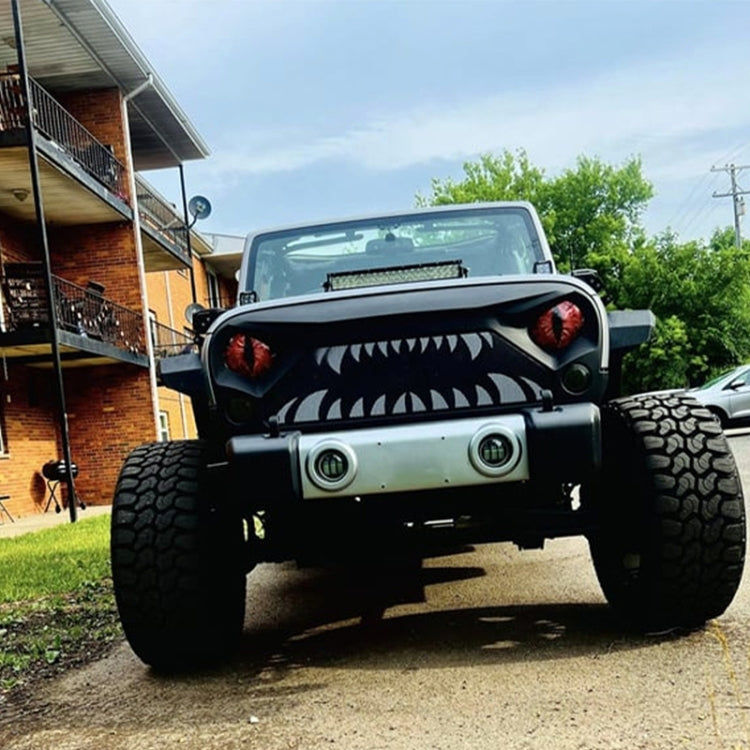 1pair Beast Eyes Headlight Decorative Stickers Off-Road Vehicle Front Lights Stereo Decals, Style: 4 by buy2fix