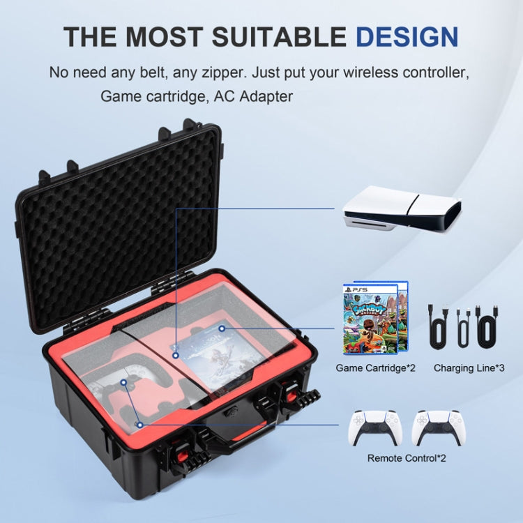 For PS5 Slim STARTRC GAMES Game Console Storage Waterproof Box Hardshell Case - Bags by buy2fix | Online Shopping UK | buy2fix