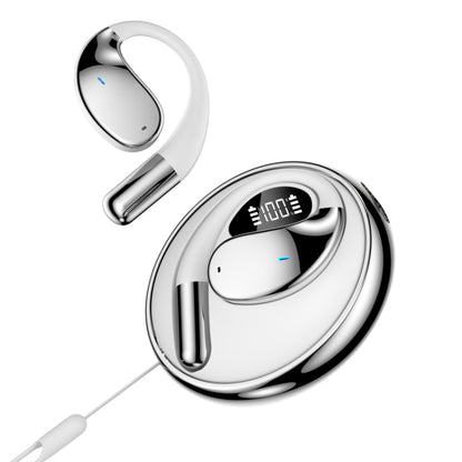 Q93 Planet Energy Ring Rotating Open-Ear Bluetooth Earphone With Lanyard(White) - Bluetooth Earphone by buy2fix | Online Shopping UK | buy2fix
