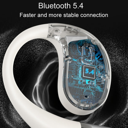 Q93 Planet Energy Ring Rotating Open-Ear Bluetooth Earphone With Lanyard(White) - Bluetooth Earphone by buy2fix | Online Shopping UK | buy2fix