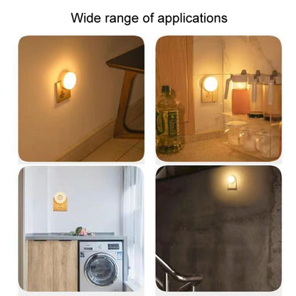 3W Home LED Human Auto Sensor Night Light Plug-In Wiring-Free Staircase Corridor Aisle Light, US Plug(White Light) - Sensor LED Lights by buy2fix | Online Shopping UK | buy2fix