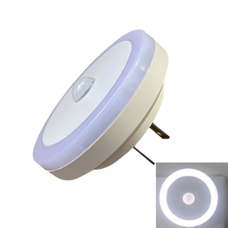 3W LED Human Body Sensor Light Smart Light Control Infrared Plug- in Night Lamp Floor Bedroom Lamp, US Plug(White Light) - Sensor LED Lights by buy2fix | Online Shopping UK | buy2fix
