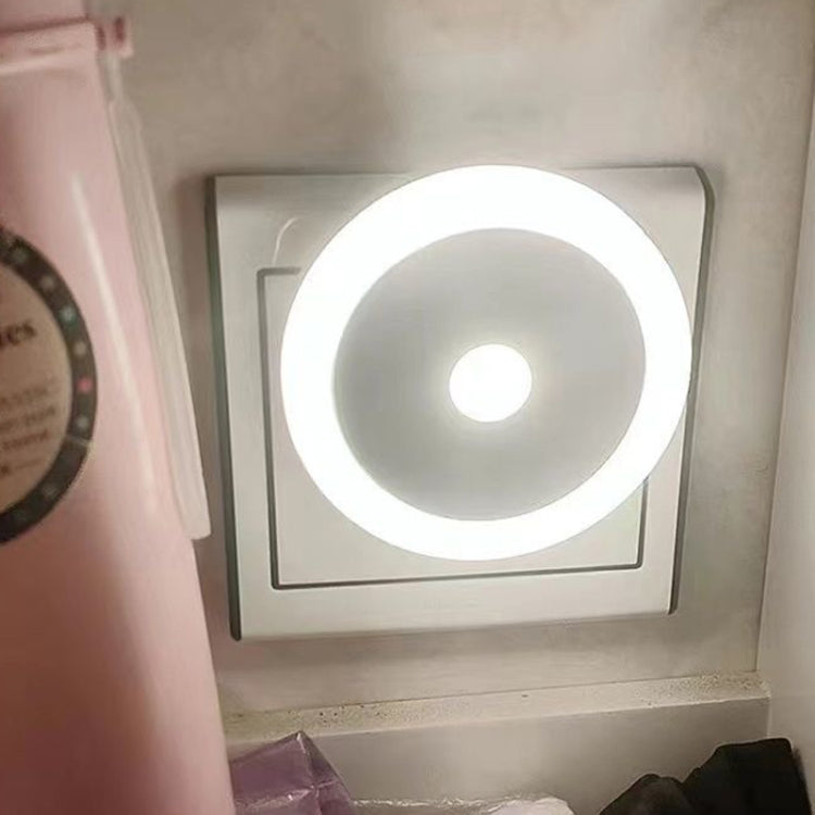 3W LED Human Body Sensor Light Smart Light Control Infrared Plug- in Night Lamp Floor Bedroom Lamp, US Plug(Warm Light) - Sensor LED Lights by buy2fix | Online Shopping UK | buy2fix