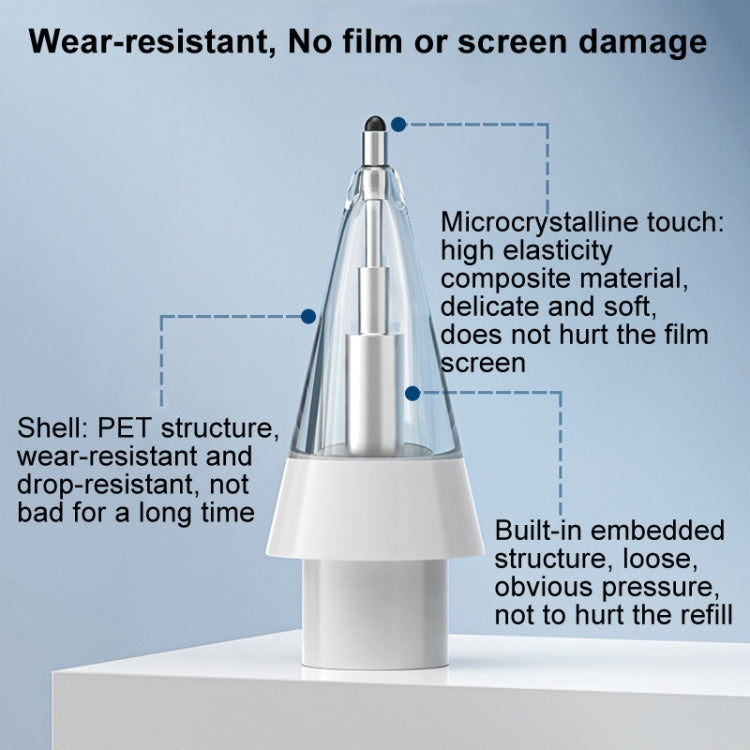 For Huawei M-Pencil 2 / 3 Mute Damping Anti-slip Replacement Nibs, Style: HB Micro Elastic White - Pencil Accessories by buy2fix | Online Shopping UK | buy2fix