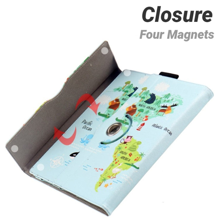 For UMIDIGI G1 Tab 10-11 inch Universal 360 Degree Rotation Leather Tablet Case(Black) - Others by buy2fix | Online Shopping UK | buy2fix