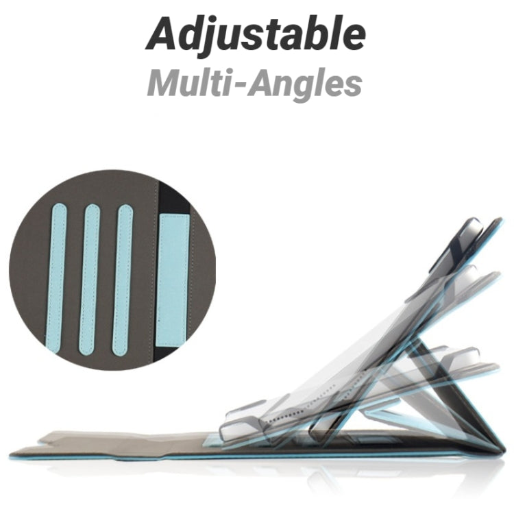 For UMIDIGI G1 Tab 10-11 inch Universal 360 Degree Rotation Leather Tablet Case(Blue Map) - Others by buy2fix | Online Shopping UK | buy2fix