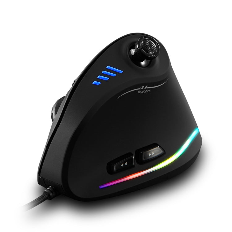 ZELOTES C18 11-Keys RGB Vertical Grip Ergonomic Joystick Programming Gaming Wired Mouse(Black) by ZELOTES