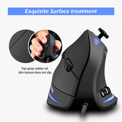 ZELOTES C18 11-Keys RGB Vertical Grip Ergonomic Joystick Programming Gaming Wired Mouse(Black) by ZELOTES