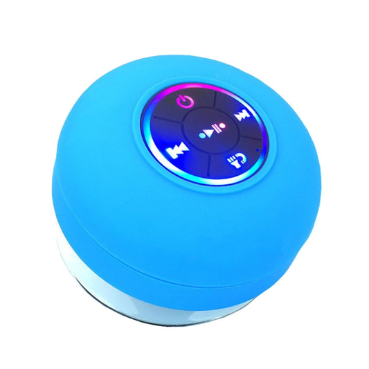 Bathroom Suction Cup Waterproof Bluetooth Stereo Portable Home Outdoor Dazzling Colorful Speaker(Blue) - Waterproof Speaker by buy2fix | Online Shopping UK | buy2fix