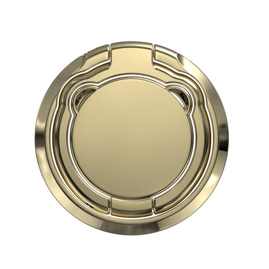 Universal Mobile Folding Finger Ring Holder 360 Rotation Desktop Phone Holder(Gold)