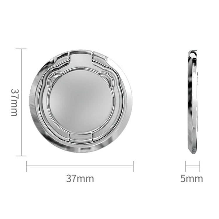 Universal Mobile Folding Finger Ring Holder 360 Rotation Desktop Phone Holder(Black) - Ring Holder by buy2fix | Online Shopping UK | buy2fix