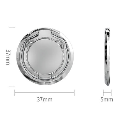 Universal Mobile Folding Finger Ring Holder 360 Rotation Desktop Phone Holder(Black) - Ring Holder by buy2fix | Online Shopping UK | buy2fix