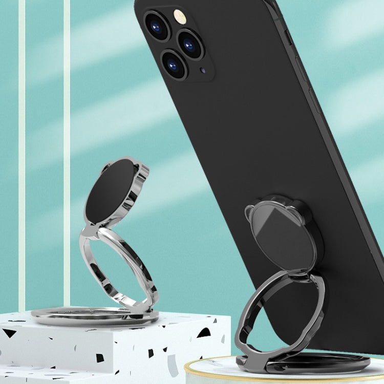 Universal Mobile Folding Finger Ring Holder 360 Rotation Desktop Phone Holder(Rose Gold) - Ring Holder by buy2fix | Online Shopping UK | buy2fix