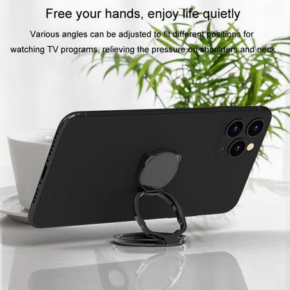 Universal Mobile Folding Finger Ring Holder 360 Rotation Desktop Phone Holder(Black) - Ring Holder by buy2fix | Online Shopping UK | buy2fix