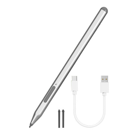 For Microsoft Surface Pro/Go/Laptop/Book Anti-Touch Handwriting Capacitive Pen(Silver) - Stylus Pen by buy2fix | Online Shopping UK | buy2fix