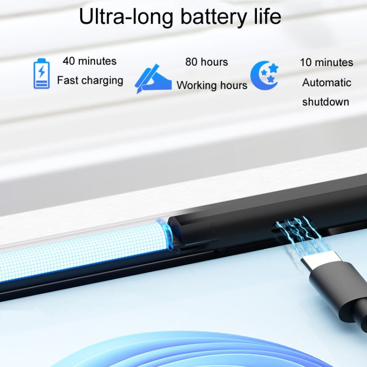 For Microsoft Surface Pro/Go/Laptop/Book Anti-Touch Handwriting Capacitive Pen(Silver) - Stylus Pen by buy2fix | Online Shopping UK | buy2fix