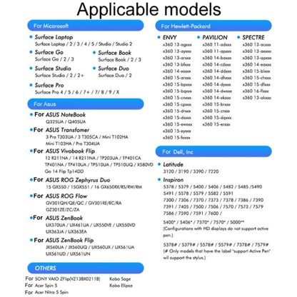 For Microsoft Surface Pro/Go/Laptop/Book Anti-Touch Handwriting Capacitive Pen(Silver) - Stylus Pen by buy2fix | Online Shopping UK | buy2fix