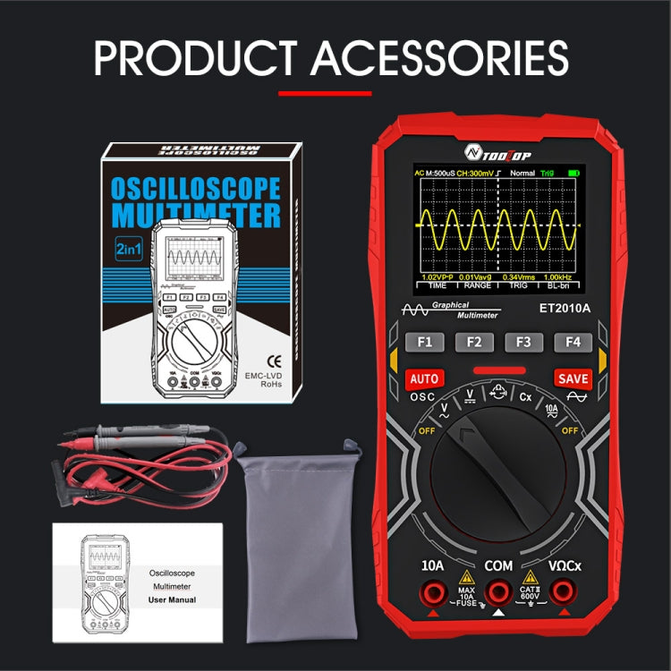 TOOLTOP 2 In 1 DIY Oscilloscope Mini Multimeter - Digital Multimeter by TOOLTOP | Online Shopping UK | buy2fix