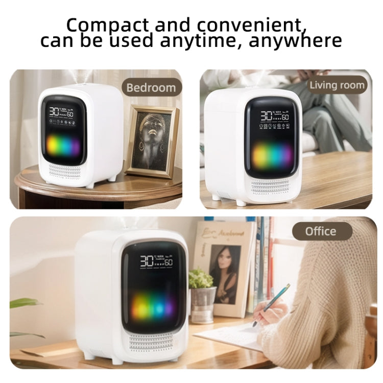 FS101 3.5L Colorful Light Home Bluetooth Music Aromatherapy Humidifier, Spec: AU Plug(Whtie) - Air Purifiers & Accessories by buy2fix | Online Shopping UK | buy2fix