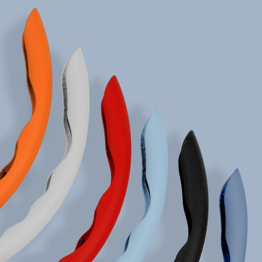 38cm Liquid Silicone Sweat-Absorbing Anti-Skid Car Steering Wheel Cover(Orange) by buy2fix