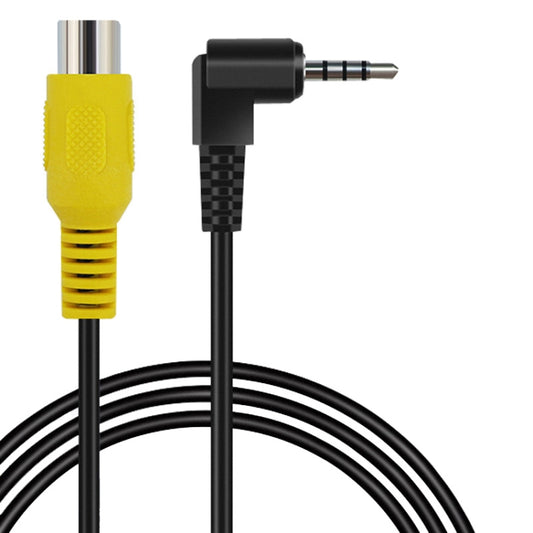2.5mm 2pcs Stereo Four Section to RCA Female Car Navigation Video Cable by buy2fix