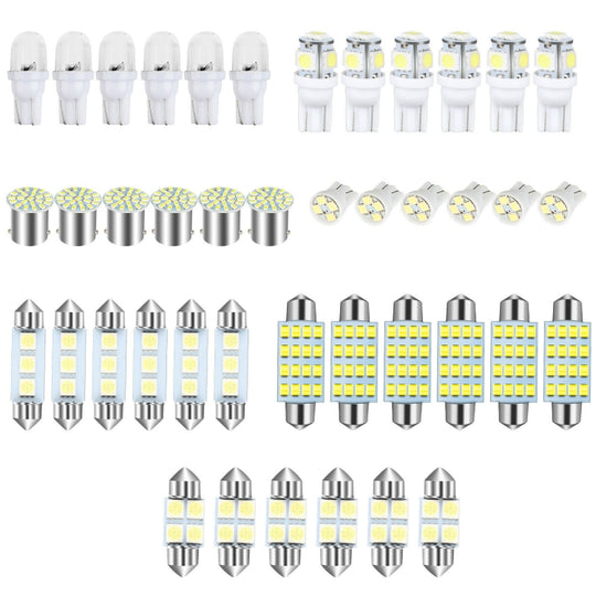 42pcs/Set Car Interior Reading LED Light Combination Set