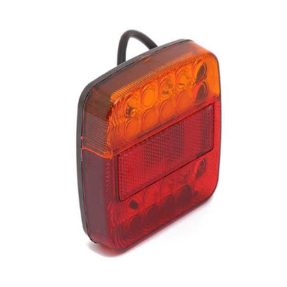 Transparent Shell Square Trailer LED Brake Tail Light by buy2fix