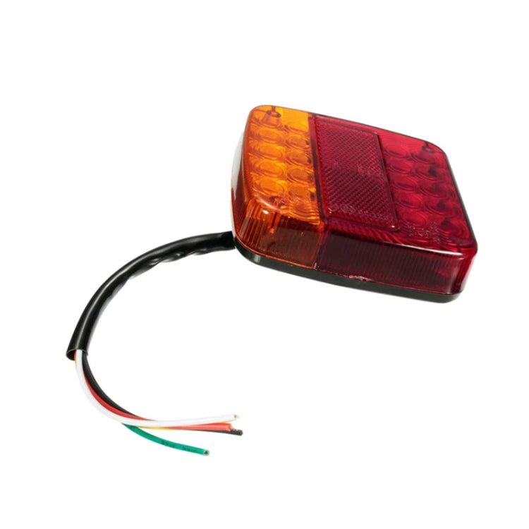 Transparent Shell Square Trailer LED Brake Tail Light by buy2fix