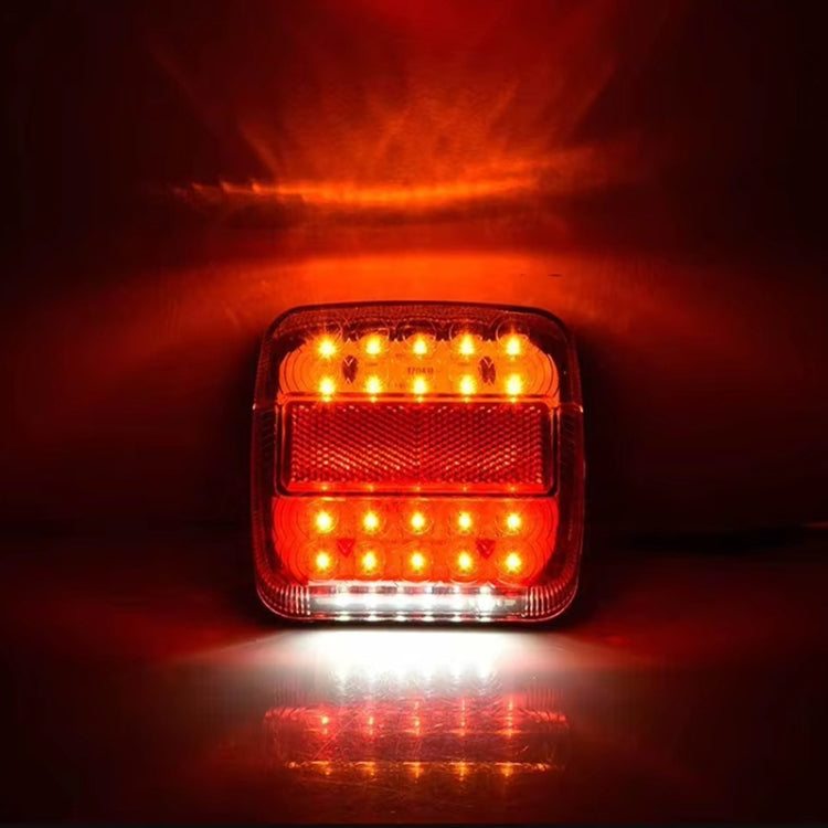Transparent Shell Square Trailer LED Brake Tail Light by buy2fix