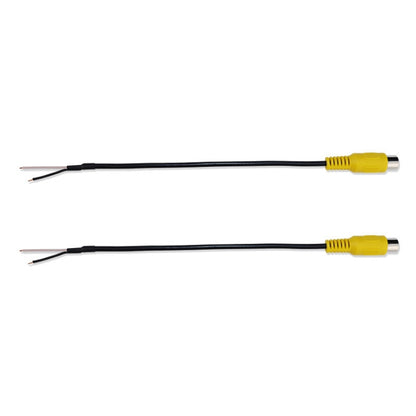 2pcs Car Single AV Audio Cable Lotus Connector RCA Stereo Wire With Shield(E1-9) by buy2fix