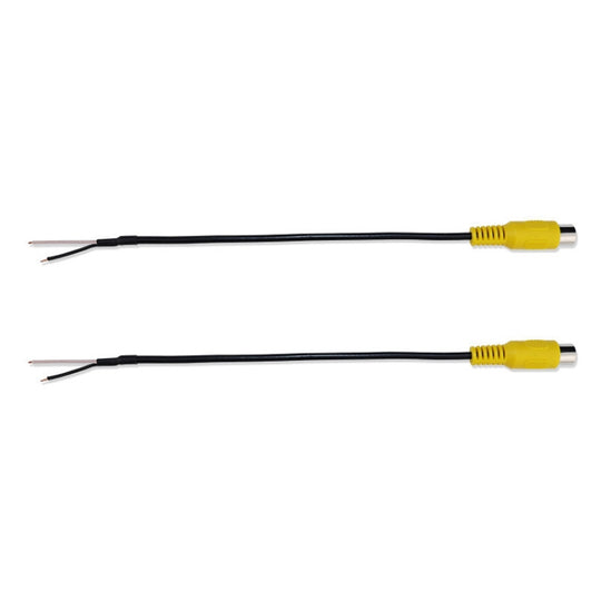 2pcs Car Single AV Audio Cable Lotus Connector RCA Stereo Wire With Shield(E1-9)