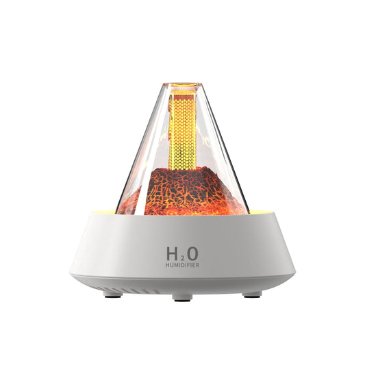 80ml Volcanic Lava Aromatherapy Humidifier With Colorful Lights USB Plug Power(White) - Air Purifiers & Accessories by buy2fix | Online Shopping UK | buy2fix