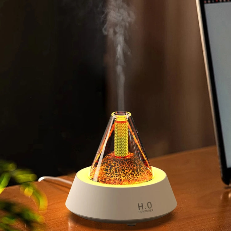 80ml Volcanic Lava Aromatherapy Humidifier With Colorful Lights USB Plug Power(Black) - Air Purifiers & Accessories by buy2fix | Online Shopping UK | buy2fix