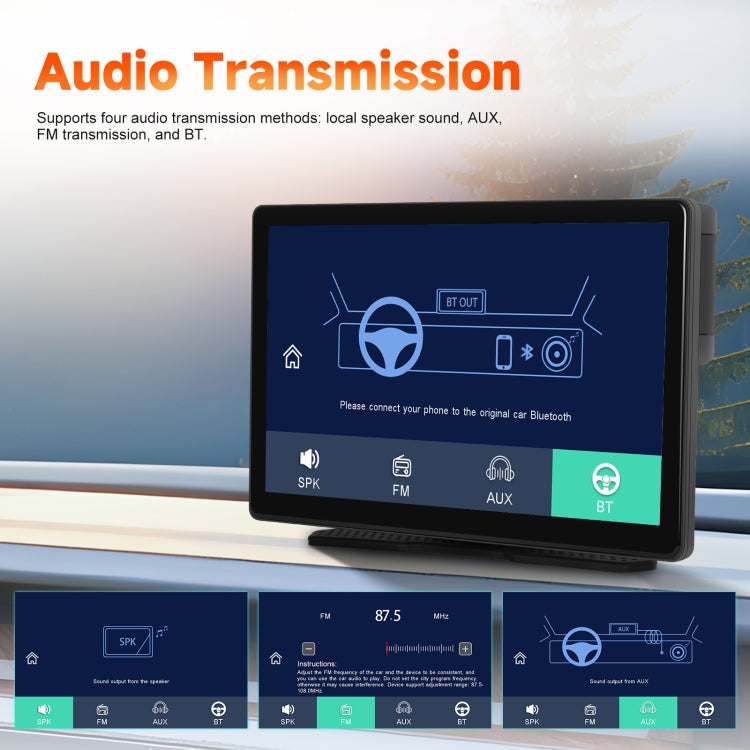 8-Inch HD Wireless CarPlay Screen DVR With Dash Cam/1080p Front Rear Camera/Bluetooth/AirPlay by buy2fix