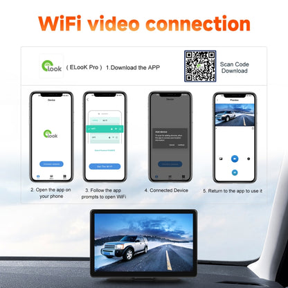 8-Inch HD Wireless CarPlay Screen DVR With Dash Cam/1080p Front Rear Camera/Bluetooth/AirPlay by buy2fix