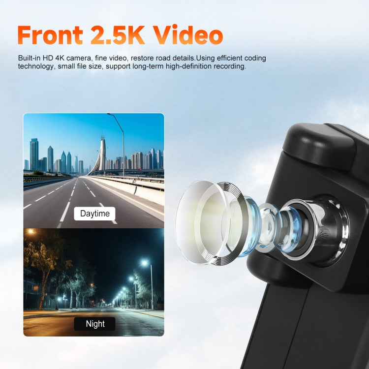 8-Inch HD Wireless CarPlay Screen DVR With Dash Cam/1080p Front Rear Camera/Bluetooth/AirPlay by buy2fix