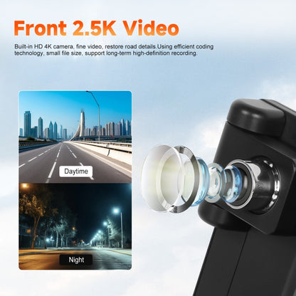 8-Inch HD Wireless CarPlay Screen DVR With Dash Cam/1080p Front Rear Camera/Bluetooth/AirPlay by buy2fix